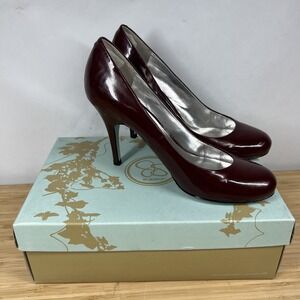 JS by Jessica‎ JP-Oscar Pumps Women's 7.5M Bordeaux Patent High Heel Stiletto
